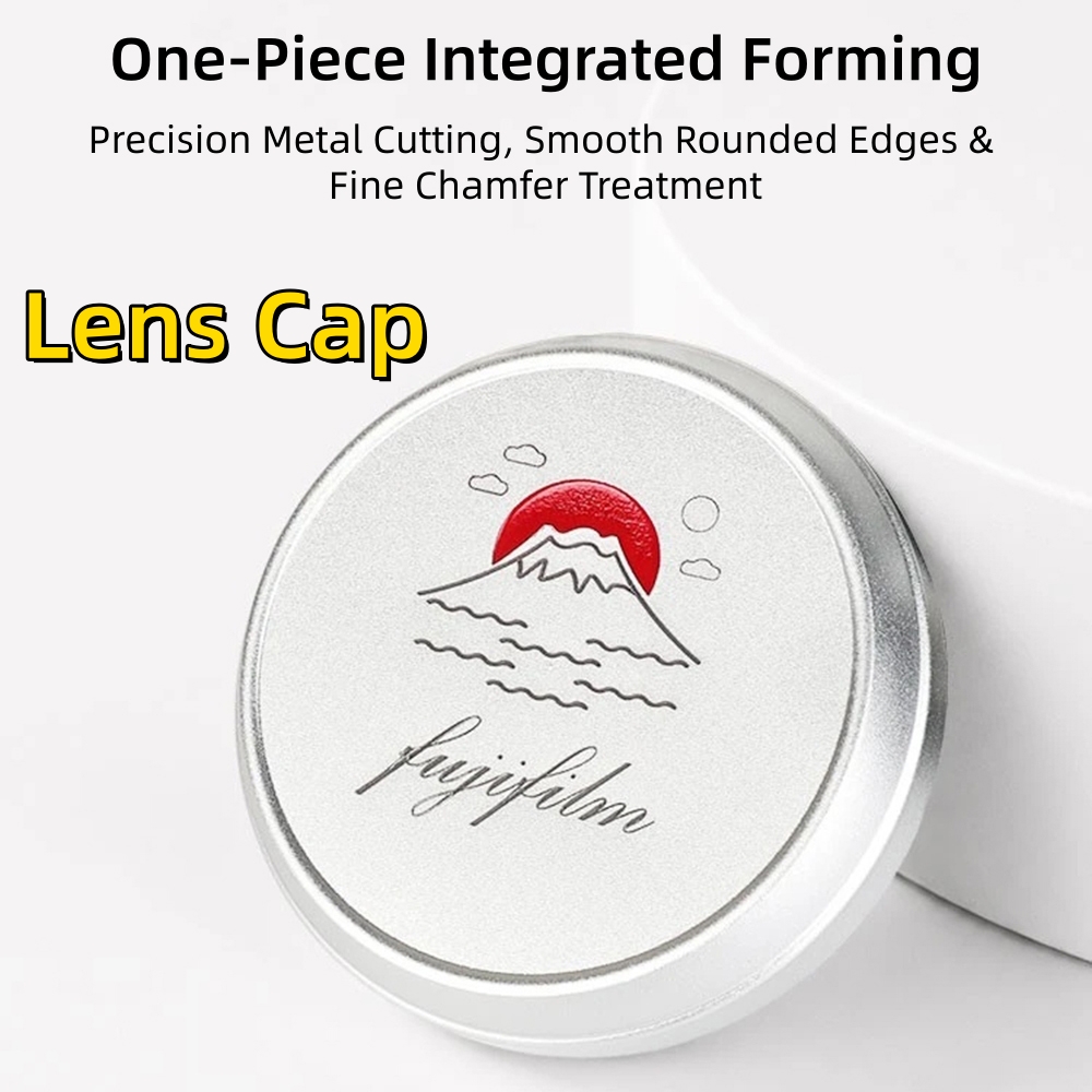 Lens Cap Vintage - ฝาครอบเลนส์กล้องโลหะอะลูมิเนียมแบบนุ่มสำหรับ Fuji X100 X100V X100VI X100S