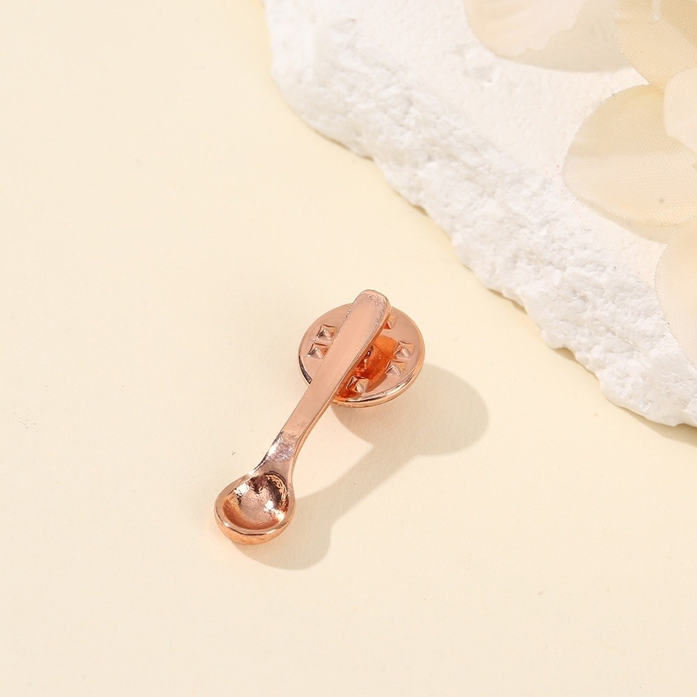 Vintage Collectible Spoons - เข็มกลัดรูปช้อนดีไซน์น่ารัก ขนาดเล็ก สไตล์วินเทจ เข็มกลัดติดเสื้อ ช้อนกาแฟ ของสะสมโลหะ