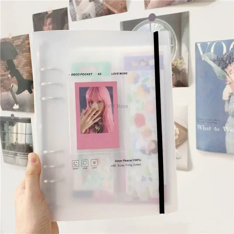Polaroid Photo Album - A5 Binder Photocardsผู้ถือKpop Photocardอัลบั้มรูปสําหรับถ่ายBindingการ์ดPolaroid Book 3