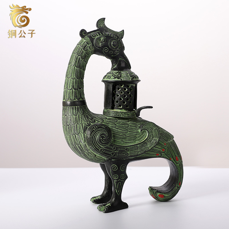 Collectible Vintage Lamps - Phoenix Bird Antique Bronze Craft โคมไฟคอลเลกชัน