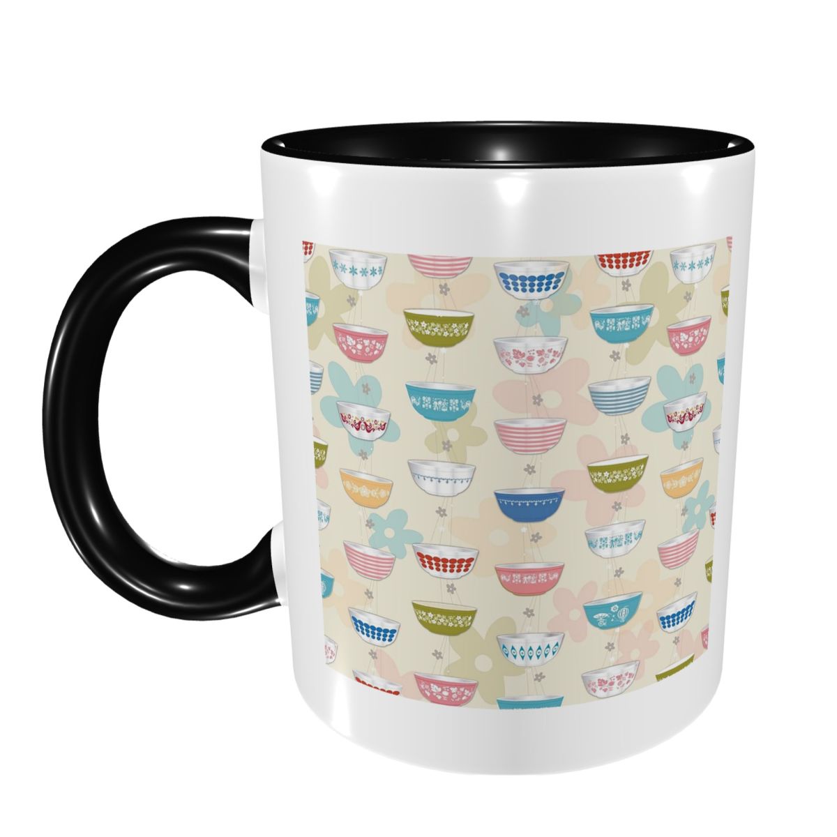 Vintage Collectible Pyrex - ชุดแก้วไพเร็กซ์วินเทจ แก้วเซรามิกตลกๆ แก้วกาแฟ แก้วชา แก้วนม ของขวัญสำหรับผู้หญิงและผู้ชาย