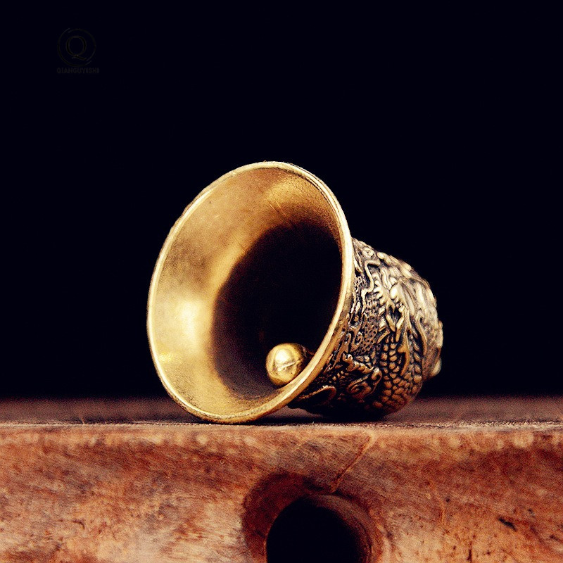 Vintage Brass Bell แกะสลักมังก - Vintage Collectible Bells บทวิจารณ์และราคา