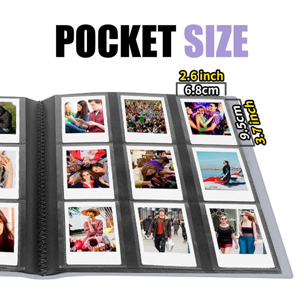 สมุดภาพพิมพ์ขนาด 3 นิ้ว สีม่วง - Polaroid Photo Album บทวิจารณ์และราคา