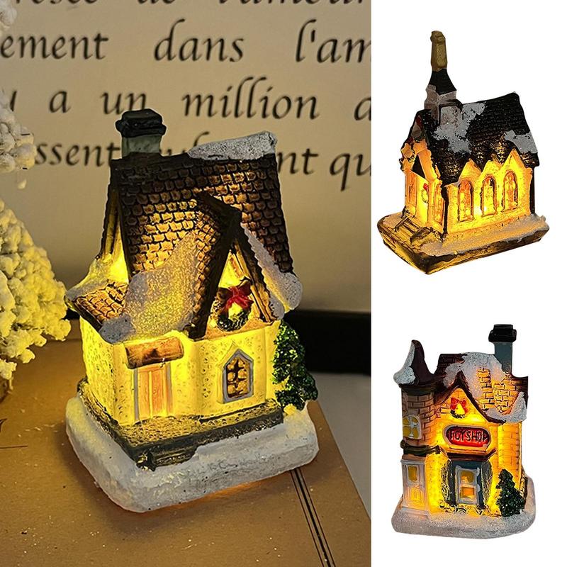 คริสต์มาสบ้านหมู่บ้านวินเทจปลอ - Collectible Vintage Lamps บทวิจารณ์และราคา