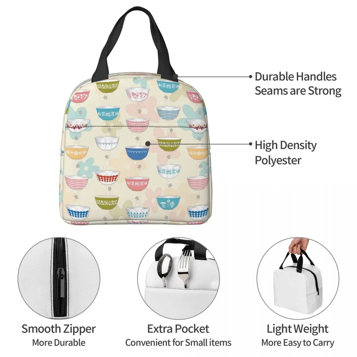 กระเป๋าใส่อาหารแบบพกพาสำหรับผู - Vintage Collectible Pyrex บทวิจารณ์และราคา