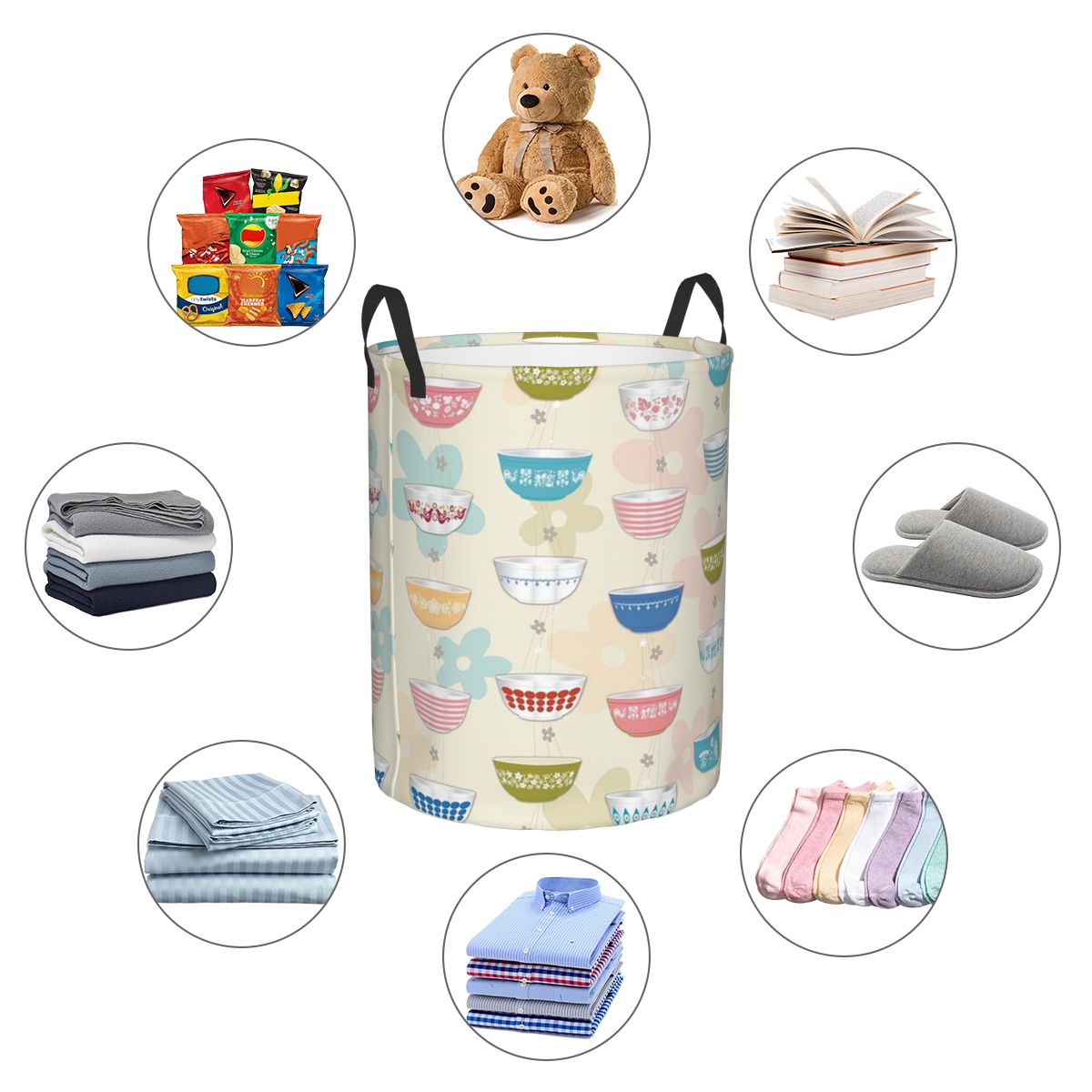 ตะกร้าผ้าพับได้ รุ่นวินเทจ ยี่ - Vintage Collectible Pyrex บทวิจารณ์และราคา