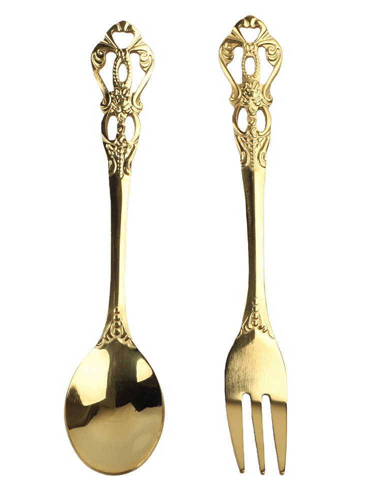ช้อนส้อมวินเทจ 1 คู่ สไตล์ราชว - Vintage Collectible Spoons บทวิจารณ์และราคา