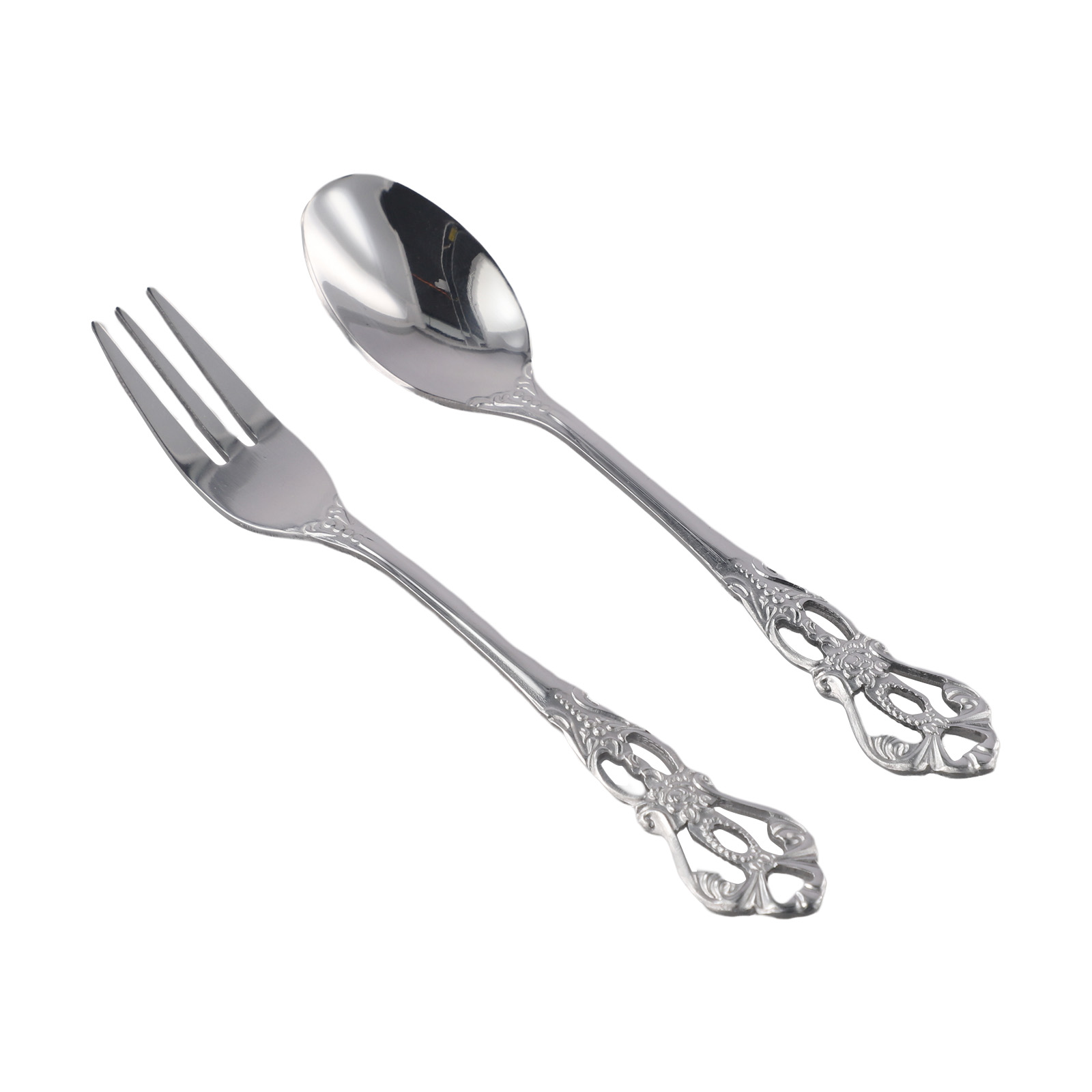ช้อนส้อมวินเทจ 1 คู่ สไตล์ราชว - Vintage Collectible Spoons บทวิจารณ์และราคา