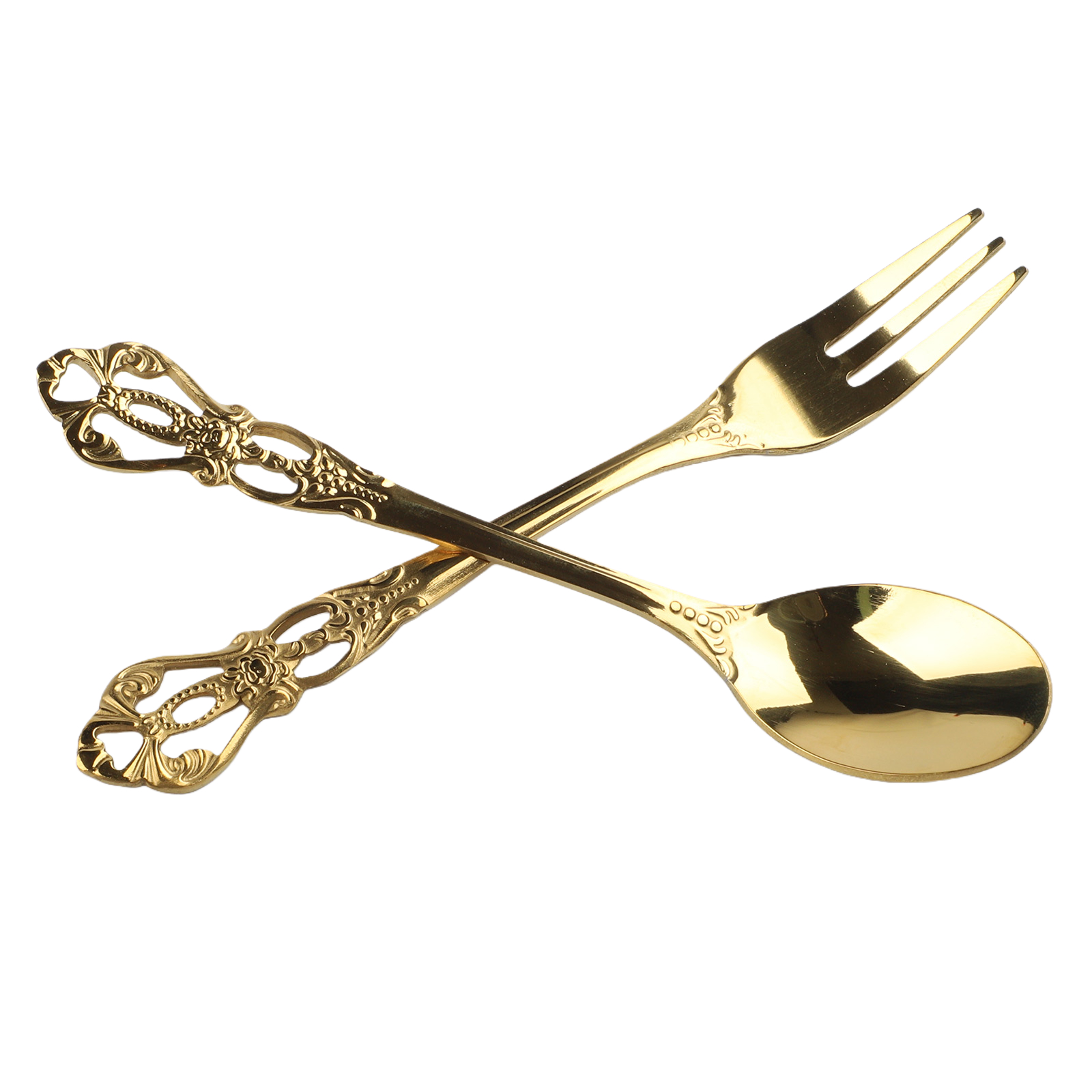 ช้อนส้อมวินเทจ 1 คู่ สไตล์ราชว - Vintage Collectible Spoons บทวิจารณ์และราคา