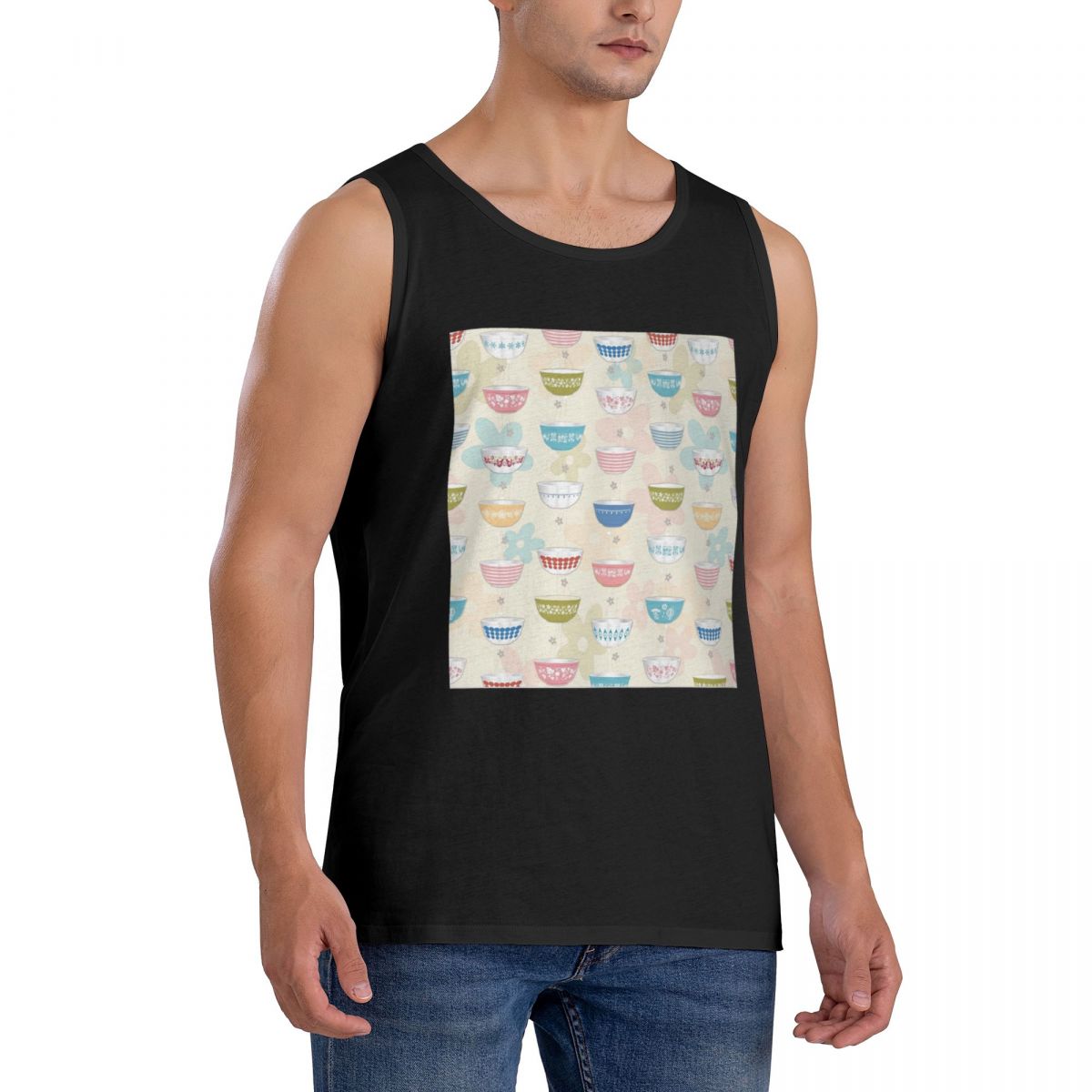 เสื้อยืดคอกลมแขนกุดผ้าฝ้าย 100 - Vintage Collectible Pyrex บทวิจารณ์และราคา