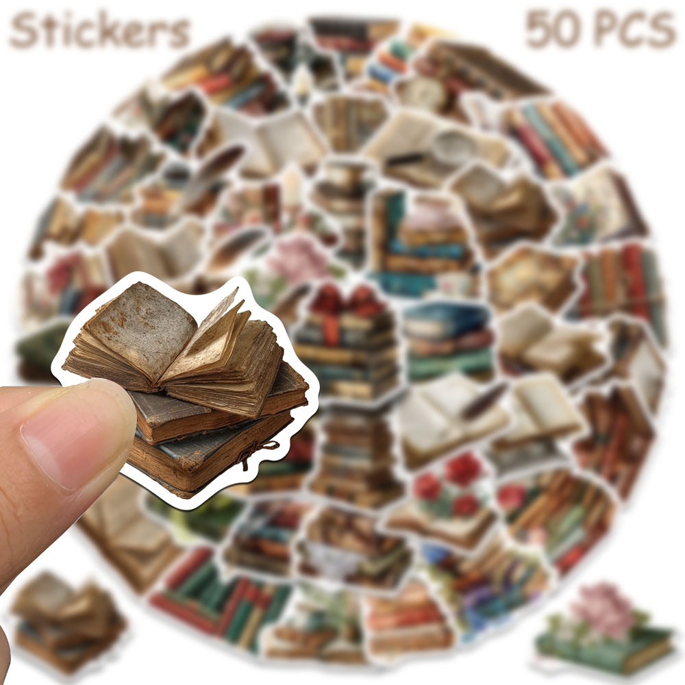 50 ชิ้น สติ๊กเกอร์หนังสือวินเท - Vintage Collectible Books บทวิจารณ์และราคา