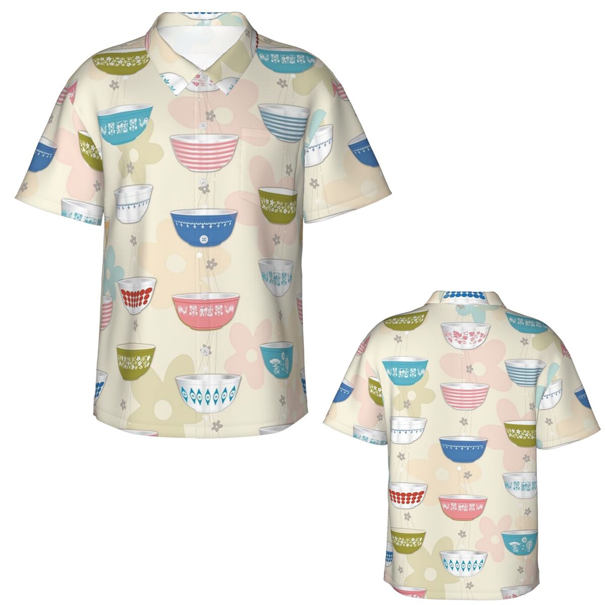 คอลเลกชันชุดเสื้อเชิ้ตฮาวายลาย - Vintage Collectible Pyrex บทวิจารณ์และราคา