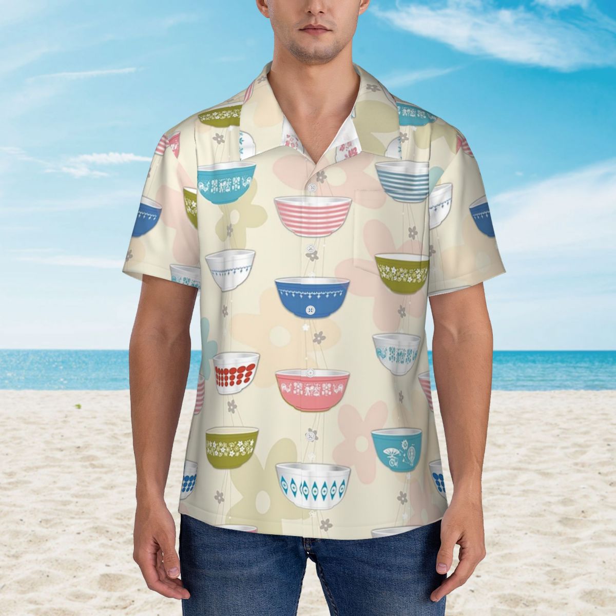คอลเลกชันชุดเสื้อเชิ้ตฮาวายลาย - Vintage Collectible Pyrex บทวิจารณ์และราคา