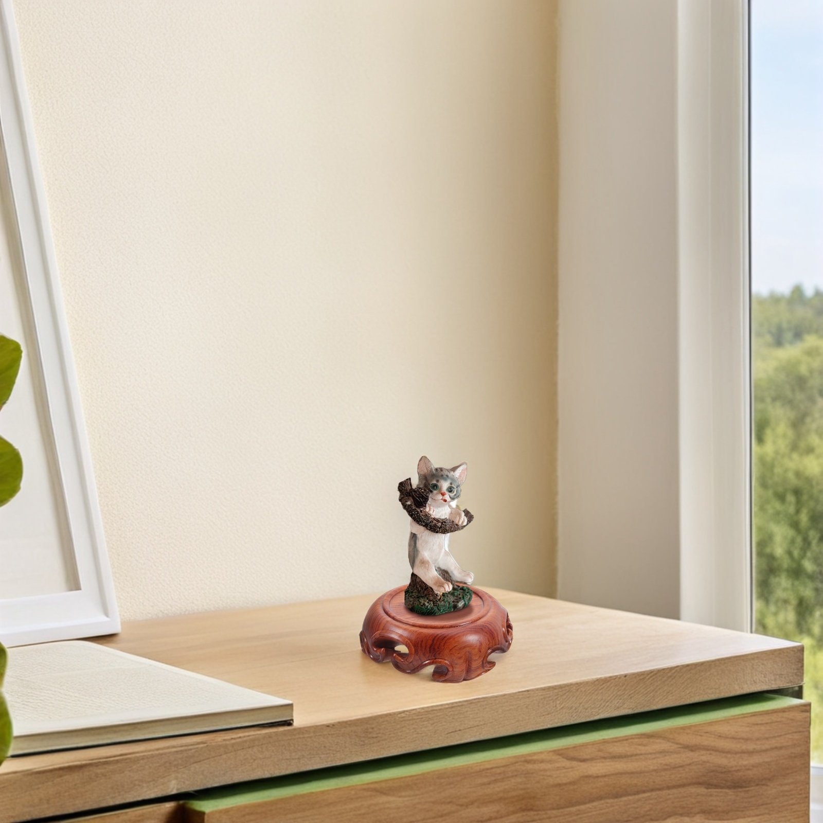 ฐานวางไม้แกะสลักทรงกลมสไตล์วิน - Collectible Vintage Lamps บทวิจารณ์และราคา