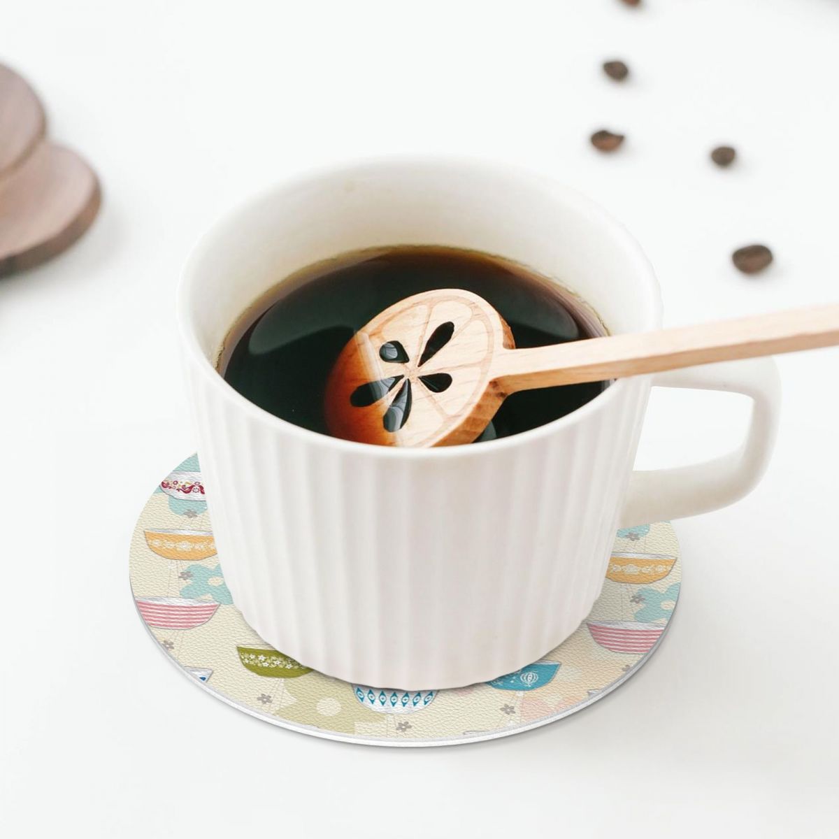 ชุดจานรองแก้วพีวีซีหนังเทียมลา - Vintage Collectible Pyrex บทวิจารณ์และราคา