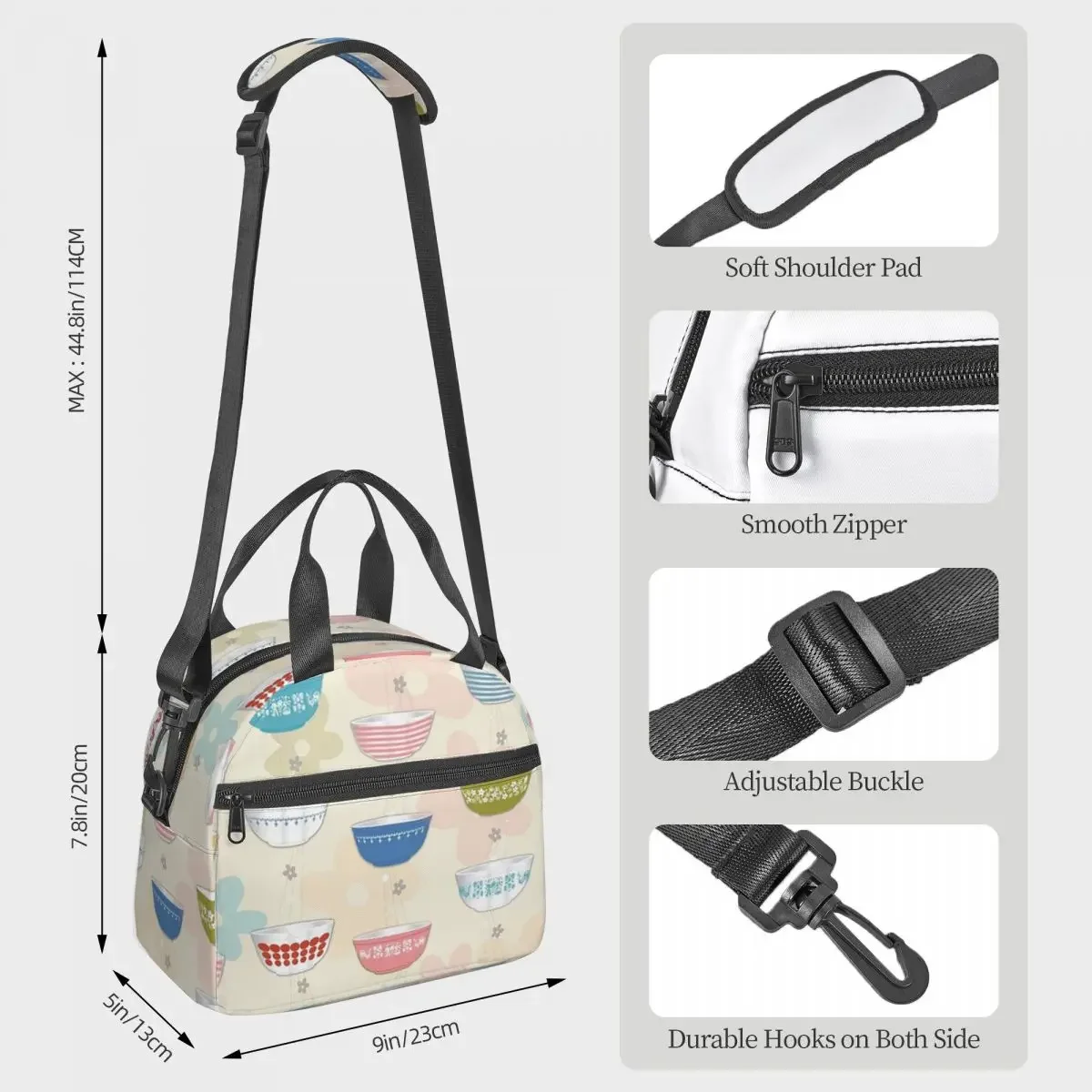 กระเป๋าใส่อาหารแบบมีฉนวนสำหรับ - Vintage Collectible Pyrex บทวิจารณ์และราคา