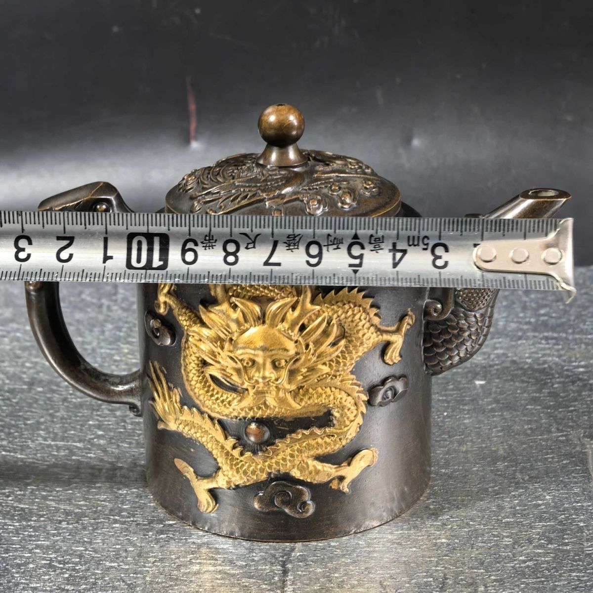กาน้ำชาทองเหลืองโบราณลายมังกรแ - Collectible Vintage Wine บทวิจารณ์และราคา