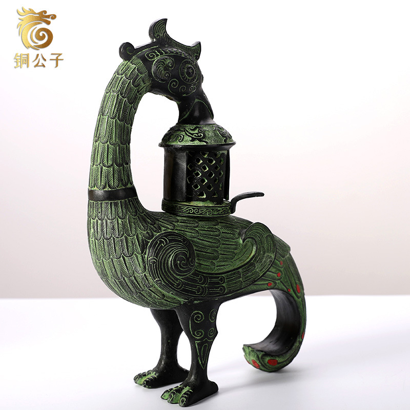 Phoenix Bird Antique Bronze Cr - Collectible Vintage Lamps บทวิจารณ์และราคา