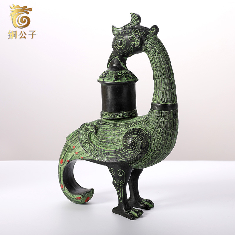 Phoenix Bird Antique Bronze Cr - Collectible Vintage Lamps บทวิจารณ์และราคา