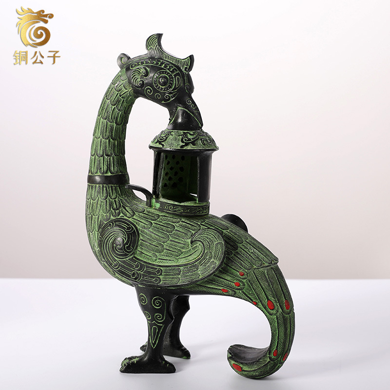 Phoenix Bird Antique Bronze Cr - Collectible Vintage Lamps บทวิจารณ์และราคา