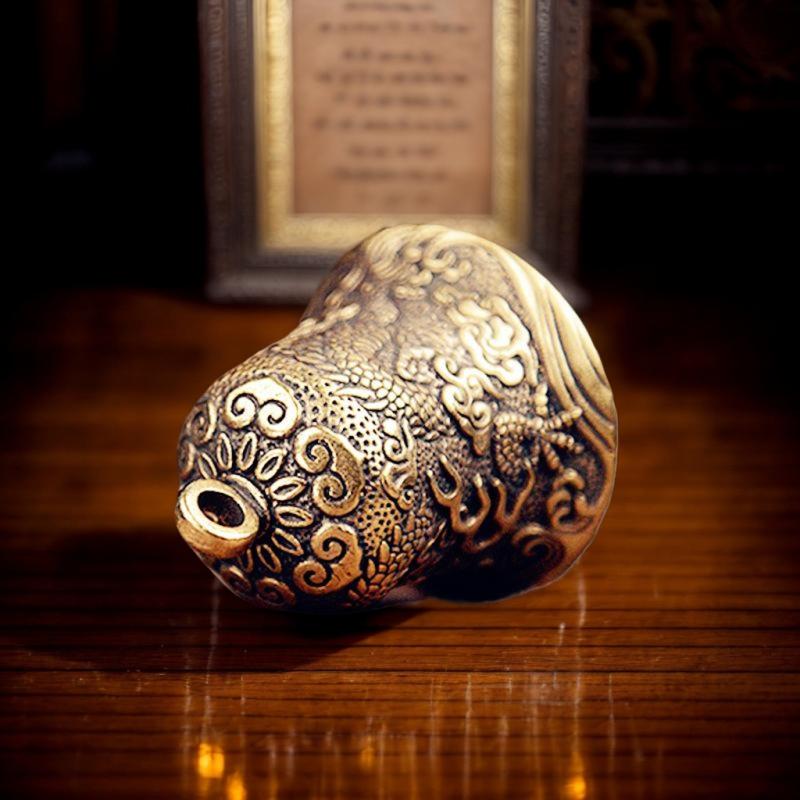 Vintage Brass Bell แกะสลักมังก - Vintage Collectible Bells บทวิจารณ์และราคา