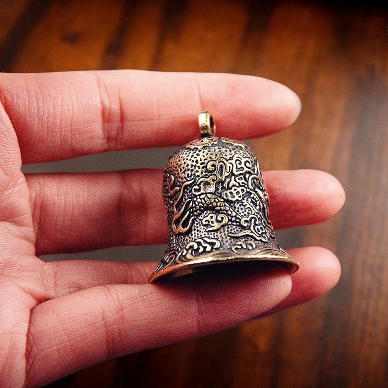 Vintage Brass Bell แกะสลักมังก - Vintage Collectible Bells บทวิจารณ์และราคา